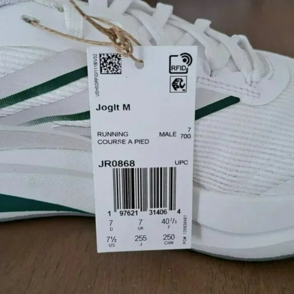 Adidas Joglt Sneaker - Color: White/Green - Size: Men 7.5 - Picture 9 of 10